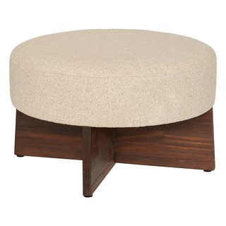Pouf bouclette kayan 50cm Ivoire