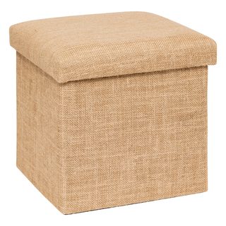 Pouf 31 x 31 cm Toile de jute