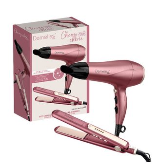 SAINT ALGUE Demeliss Cherry Chérie 21370 Coffret lisseur et sèche-cheveux