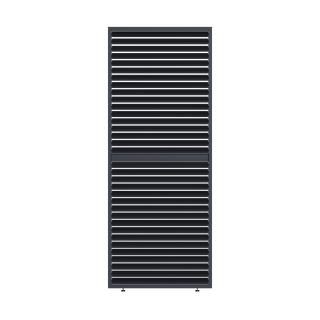 Ombréa Panneau brise-vue - Ventelles horizontales mobiles - 1 m - Aluminium