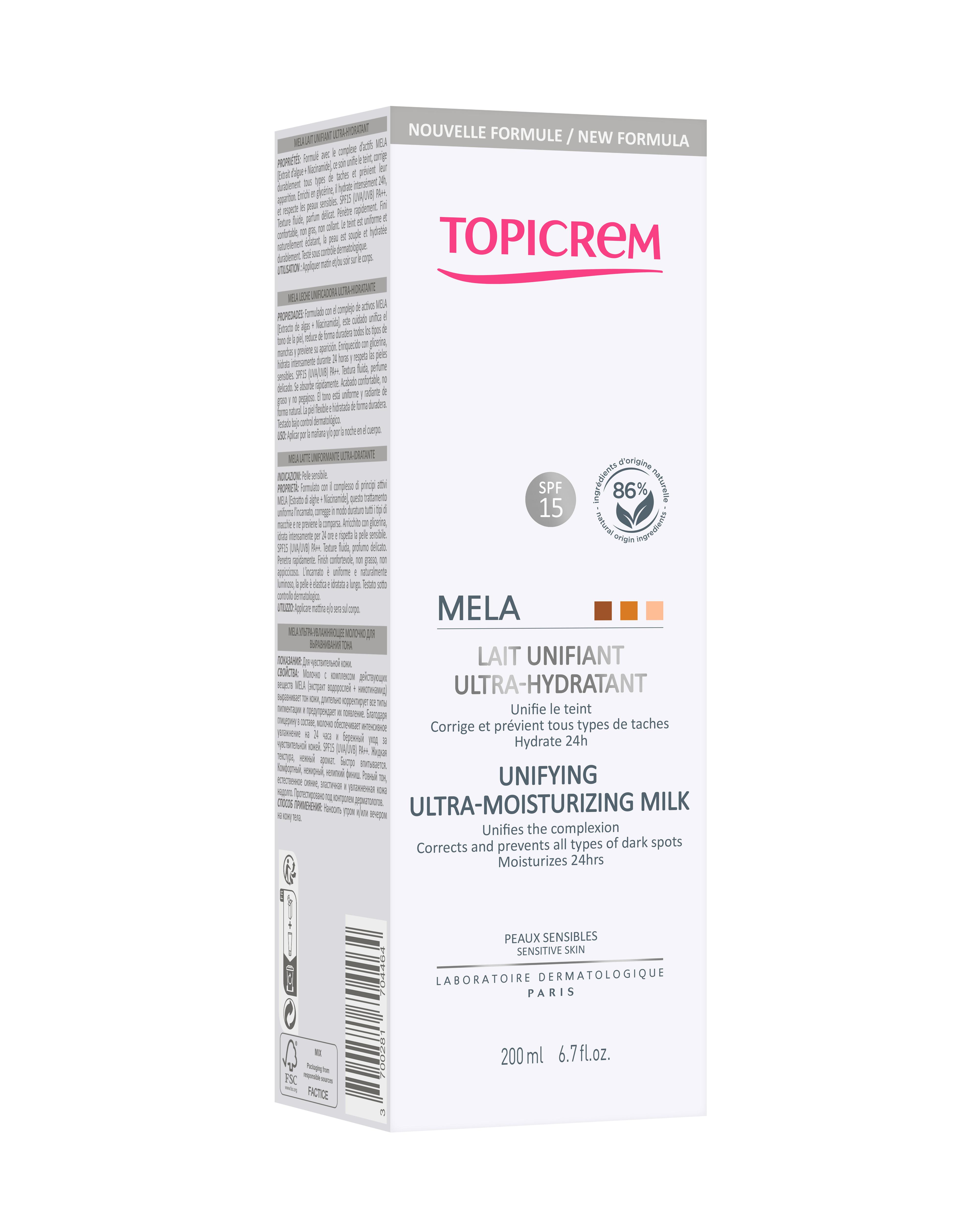 MELA  Lait Unifiant Ultra-Hydratant 200 ml