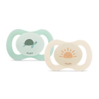 Dodie Sucette Anatomique Duo 0-2 Mois Newborn Vert N3