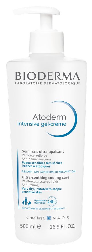 Bioderma Atoderm Intensive Gel-Cream soin apaisant pour peaux très sèches et atopiques 500 ml