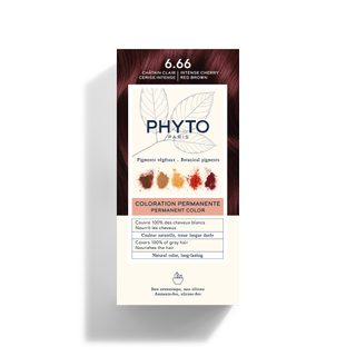 Phyto Coloration 6.66 chatain clair cerise intense - Kit coloration permanente