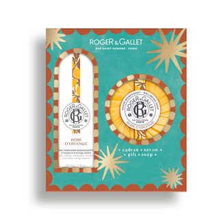 Roger & Gallet Coffret Eau parfumée bienfaisante bois d'orange 30ml et savon 100g