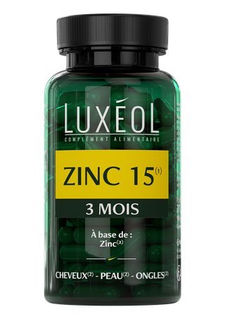 Luxéol Zinc 15 - 90 gélules - Programme de 3 mois