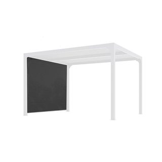 Habrita Rideau pour pergola bioclimatique PER 3630 BI et PER 2430 BI avec rail pour côté 3 m couleur