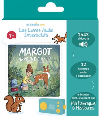 Margot apprentie véto, livre audio interactif dès 7 ans pour Ma Fabrique à Histoires