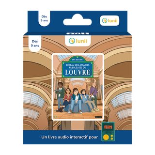 Le Bureau des Affaires Fabuleuses du Louvre, livre audio interactif dès 9 ans pour le baladeur FLAM