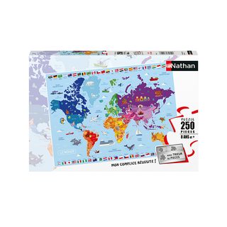 Puzzle 250 p - Carte du monde