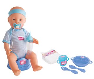 NBB POUPON BLEU 43CM BOIT FAIT PIPI