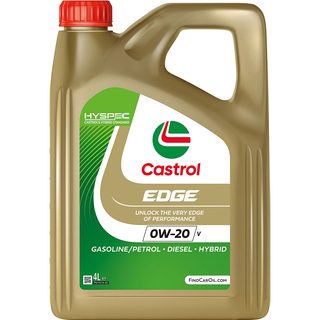 Castrol EDGE 0W-20 V, Huile Moteur, 4L