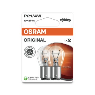 Osram P21/4W ORIGINAL - Blister de 2 ampoules