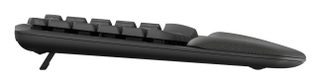 Logitech ERGO Wave Keys clavier Bureau RF sans fil + Bluetooth AZERTY Français Graphite