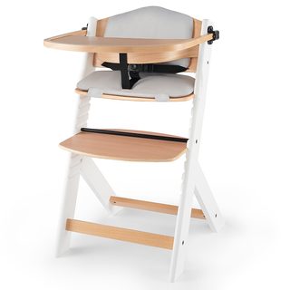 KinderKraft Chaise haute avec coussin ENOCK (bois
