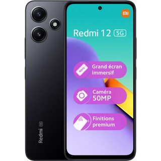 Xiaomi Redmi 12 5G 17,2 cm (6.79") Double SIM hybride Android 13 USB Type-C 4 Go 128 Go 5000 mAh Noir
