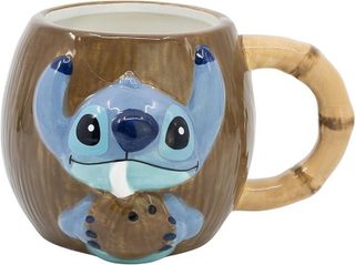 Disney - Tasse 3D en céramique Stitch Noix De Coco - 414ml