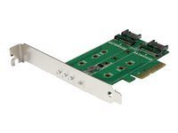 StarTech.com Adaptateur SSD M.2 NGFF à 3 ports - 1x M.2 PCIe (NVMe), 2x M.2 SATA III - PCIe 3.0