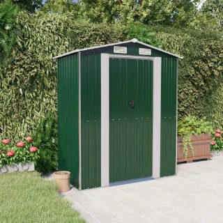 Vidaxl Abri de jardin Vert 192x108x223 cm Acier galvanisé 319267