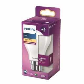 Philips ampoule LED B22 40W équivalent - blanc chaud