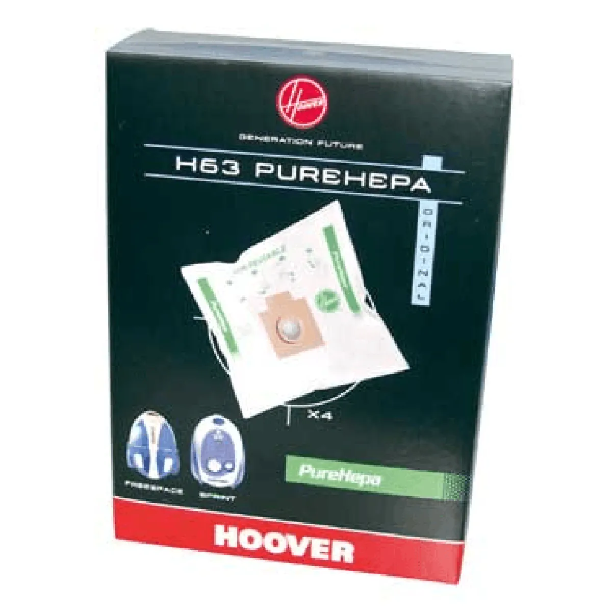 Hoover sacs d’aspirateur H63 PureHepa Freespace