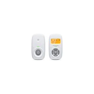 Motorola Babyphone audio AM24 DECT 1,5 pouces écran rétroéclairé blanc 300 m