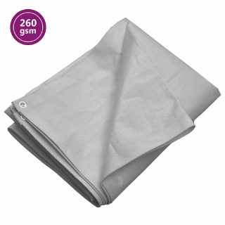 Vidaxl Bâche 260 g/m² 2x3 m Gris PEHD 151497