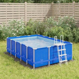 vidaXL Bâche piscine 300x220 cm - Gris clair