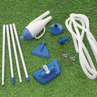 Bestway Aspirateur de piscine télescopique AquaCrawl - 224 cm - Blanc