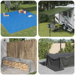 Vidaxl Bâche 180 g-m² 3x3 m Vert PEHD