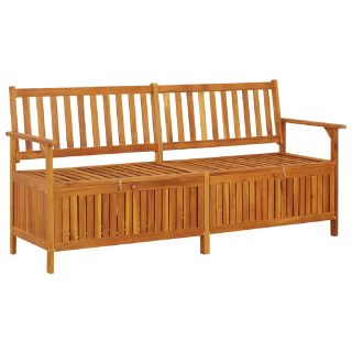 vidaXL Banc de rangement 170 cm - Acacia