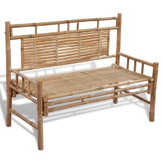 vidaXL Banc de jardin 120 cm Bambou