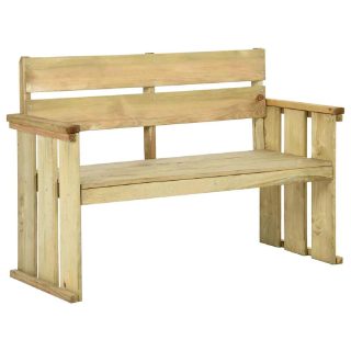 VIDA-XL Banc de jardin - 121 cm