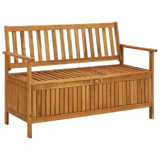 vidaXL Banc de rangement 120 cm - Bois d'acacia
