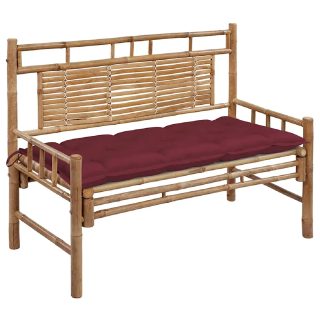 vidaXL Banc de jardin 120 cm Bambou