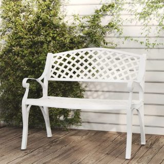 Vidaxl Banc de jardin 102 cm Aluminium coulé