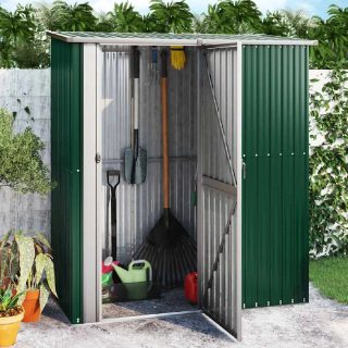 Vidaxl Abri de jardin Vert 180,5x97x209,5 cm Acier galvanisé