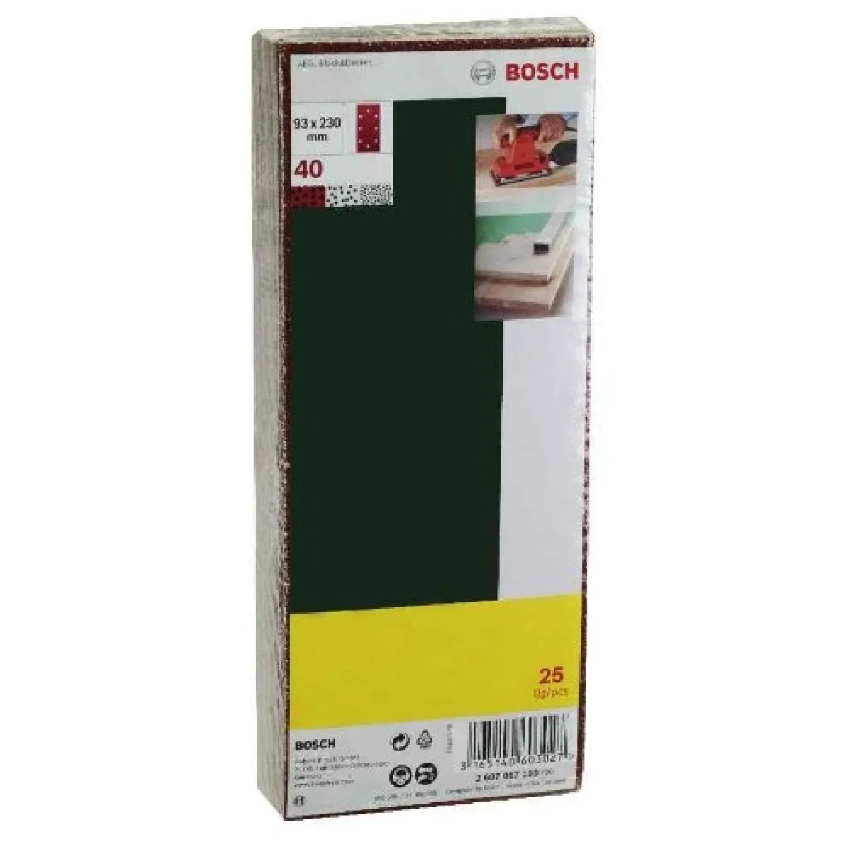 Bosch abrasifs ponceuse vibrante - 25 pièces