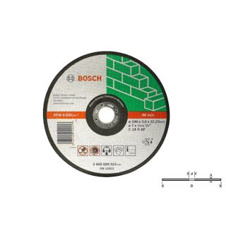Bosch Disque à tronçonner Expert for Stone - Moyeu plat - 125 mm - x 1 - 2.5 mm - 22,23 mm