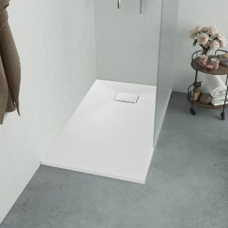 Vidaxl Bac de douche SMC Blanc 90 x 80 cm