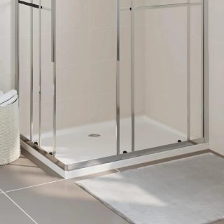vidaXL Receveur de douche ABS Blanc 80x110 cm