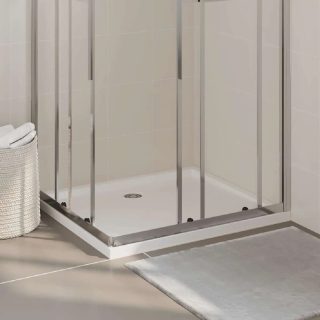 Vidaxl Receveur de douche blanc 80x90 cm