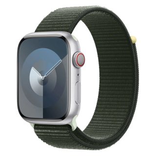 Apple Bracelet en nylon pour Apple Watch 1 - 42 mm - 145 à 220 mm - Vert foncé