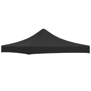 VidaXL Toit de tente de réception 3x3 m - Noir