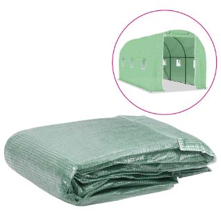 vidaXL Couverture de remplacement de serre 200x450x200 cm - Vert