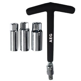 Aeg clé à bougie à cliquet - lot de 3