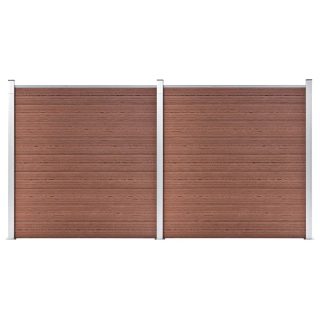 Vidaxl Clôture de jardin WPC 353x186 cm