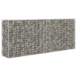 vidaXL Panier de gabion 85x30x200 cm - Argenté