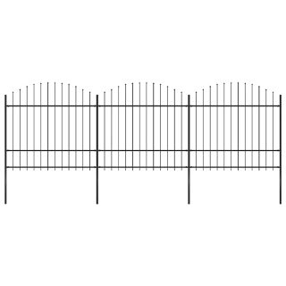 Vidaxl Clôture jardin lance 1,5-1,75x5,1 m