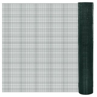 Vidaxl Grillage Acier galvanisé Vert - 25x1 m